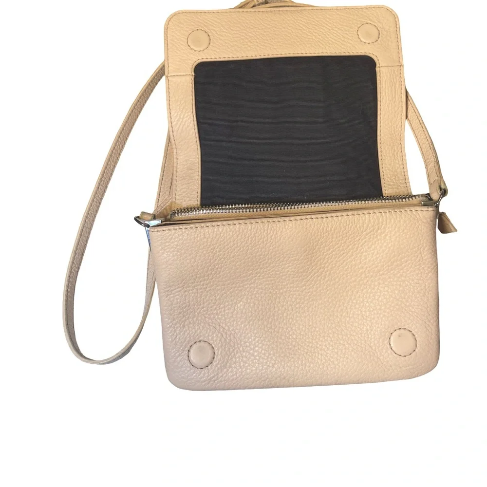 Steven Alan Pebble Leather Crossbody Bag - Nude/Tan